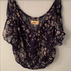 Hollister cold shoulder crop top